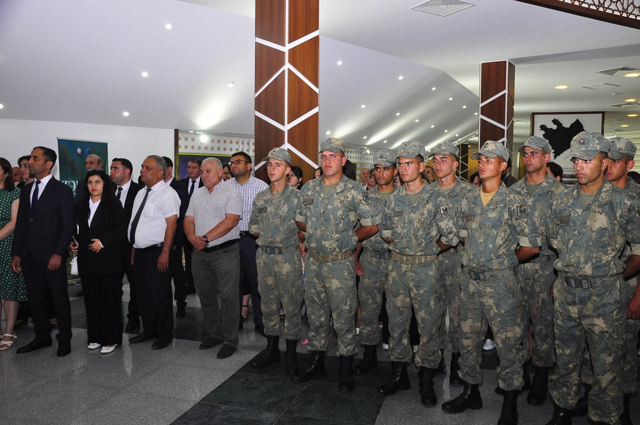 Ağstafada "Zəfərin Ruhu" adlı səyyar rəsm və foto sərgisinin açılışı oldu - FOTOLAR